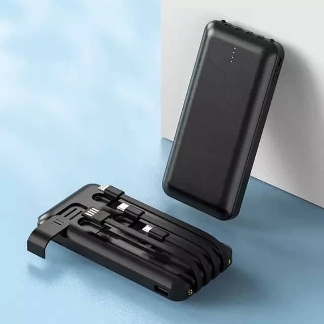 PowerBank 30000 mAh avec Chargeur Intégrés 4 Câbles