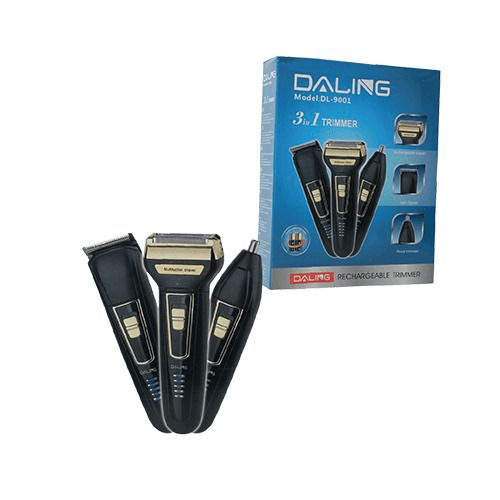 Tondeuse Daling Modèle DL-9001 3 en 1 Rasoir pour Nez, Oreilles et Cheveux