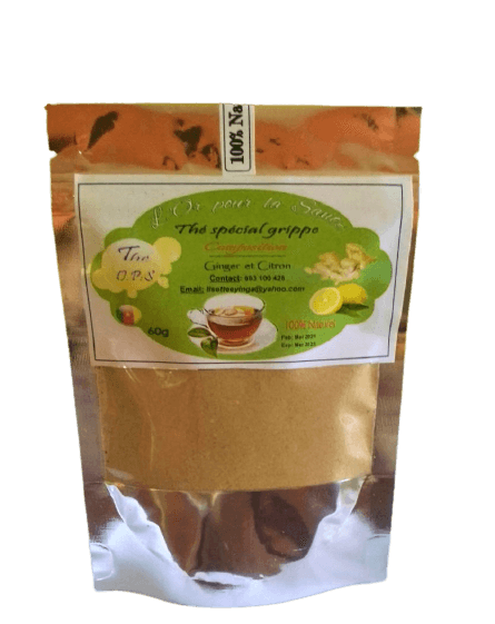 Poudre de Ginger et de Citron Bio contre la Grippe