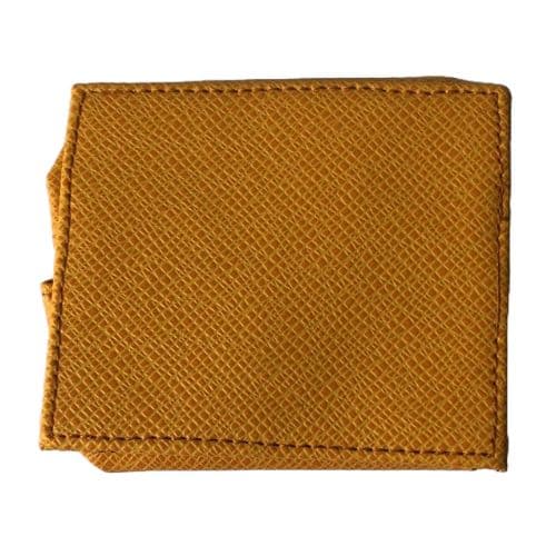 Porte Monnaie Sobre et Elégant Rectangulaires Simili Cuir, Golden, 6,5 cm x 8 cm